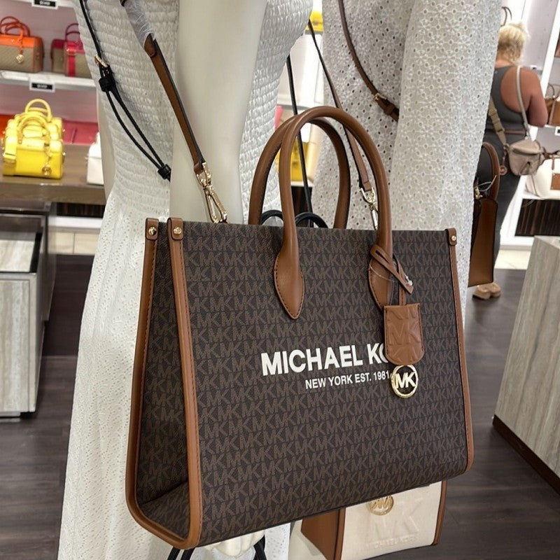 MIrella medium brown tote bag with dust bag
