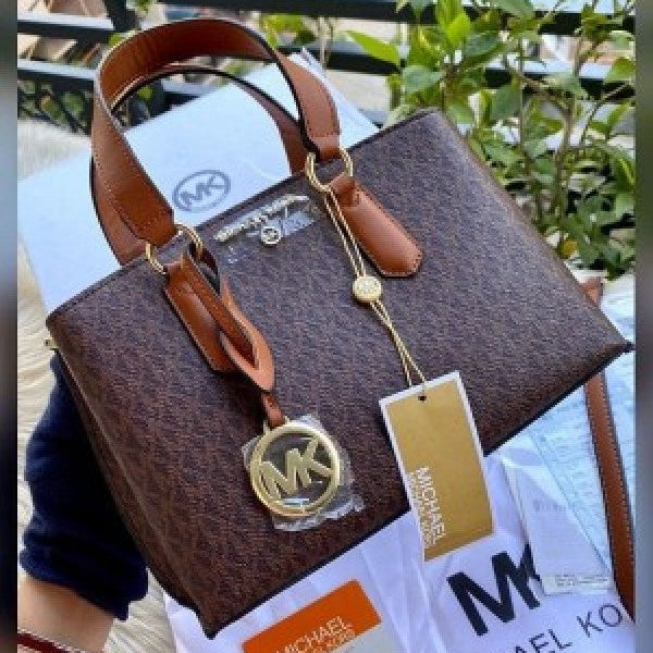 Premium quality brown speedy bag with box