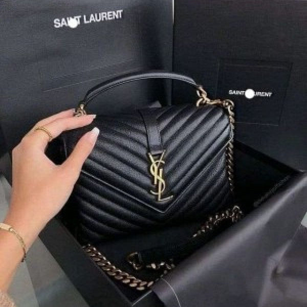 Collage black shoulder bag with original box & dust cover
