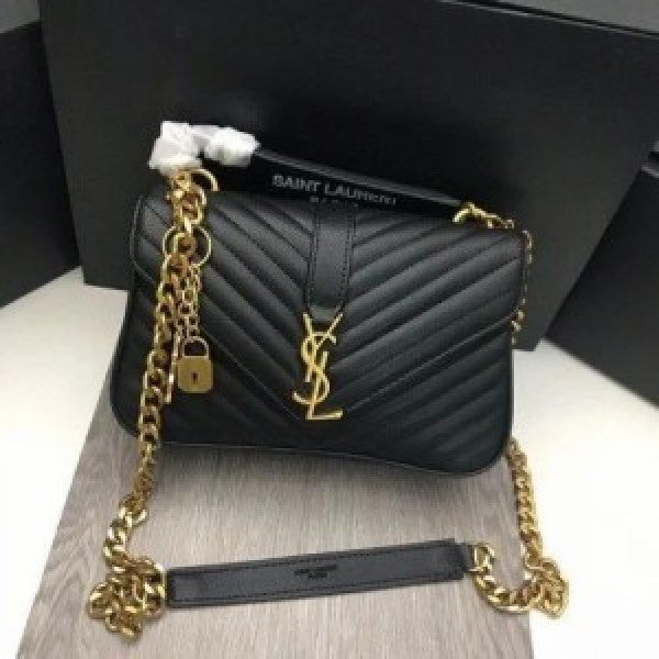 Collage black shoulder bag with original box & dust cover