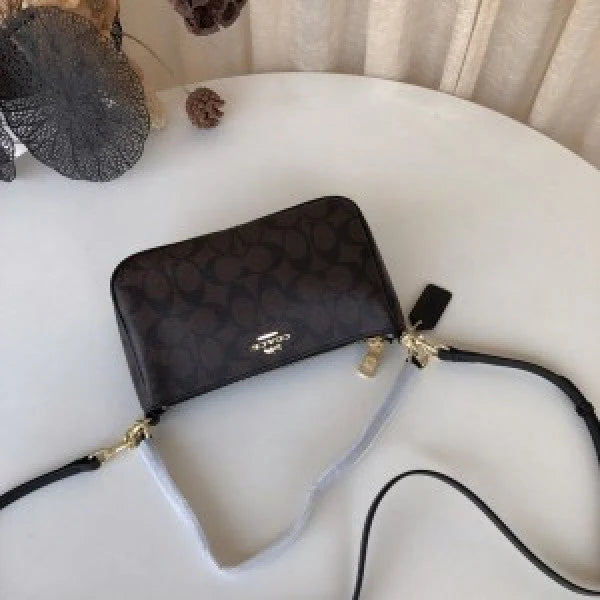 Messico signature sling brown bag with box