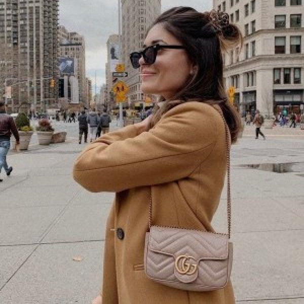Marmont mini brown sling bag premium quality with og box
