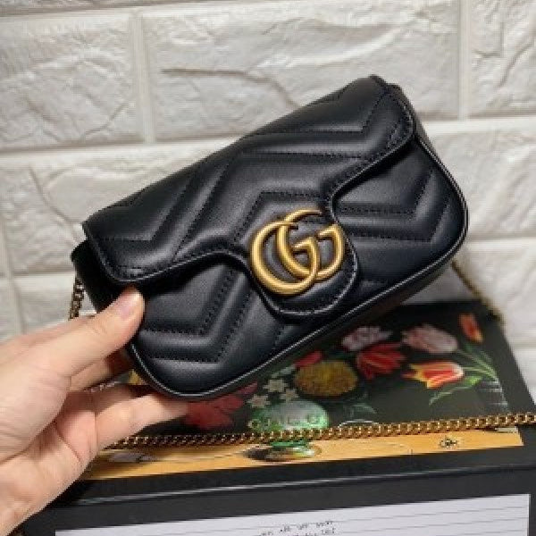 Marmont mini black sling bag premium quality with og box