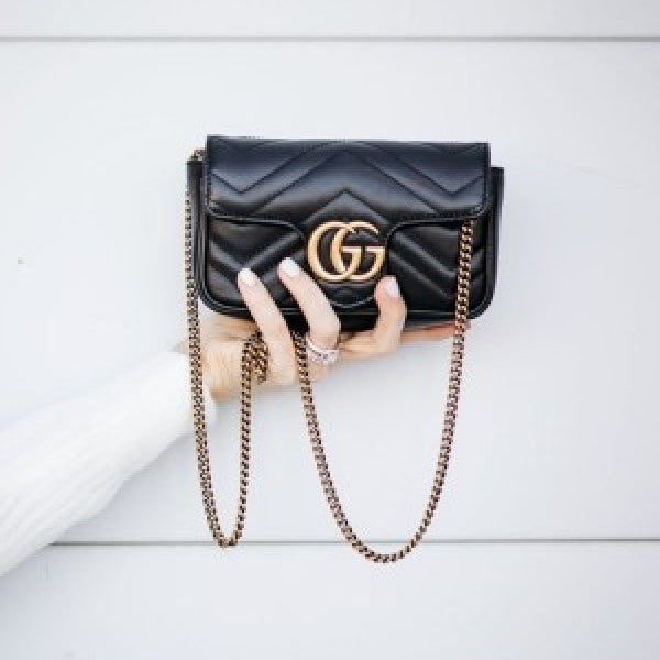 Marmont mini black sling bag premium quality with og box
