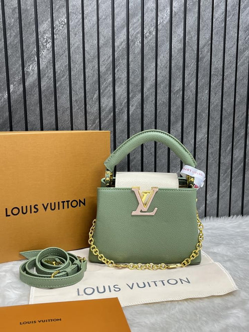 Capucines small shoulder bag with doublebox