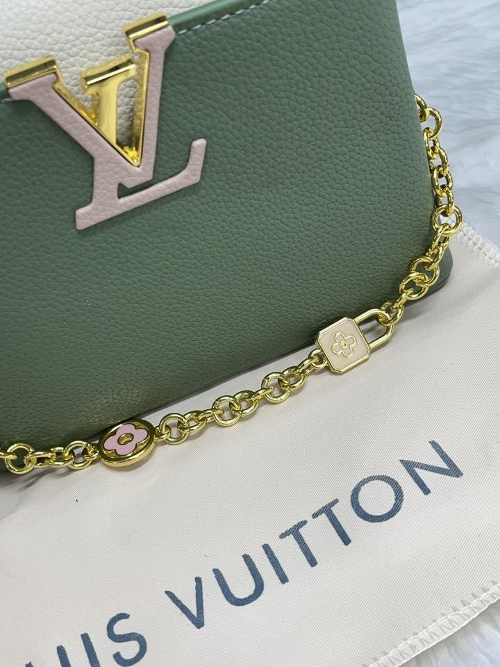 Capucines small shoulder bag with doublebox