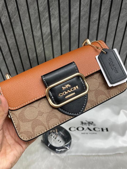 Morgan brown mini highend crossbody with doublebox