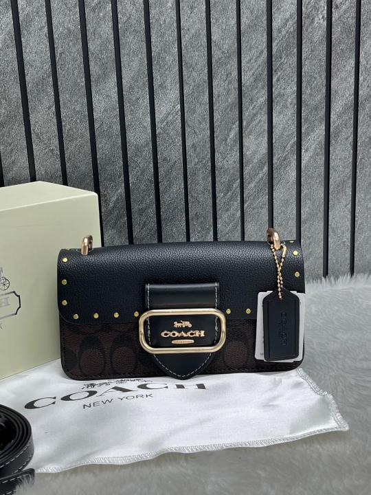 Morgan black mini highend crossbody with doublebox