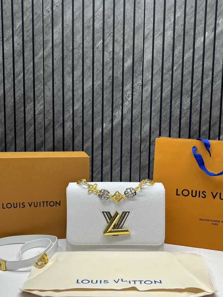 Twist mm white shoulderbag with doublebox