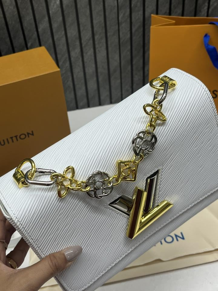 Twist mm white shoulderbag with doublebox