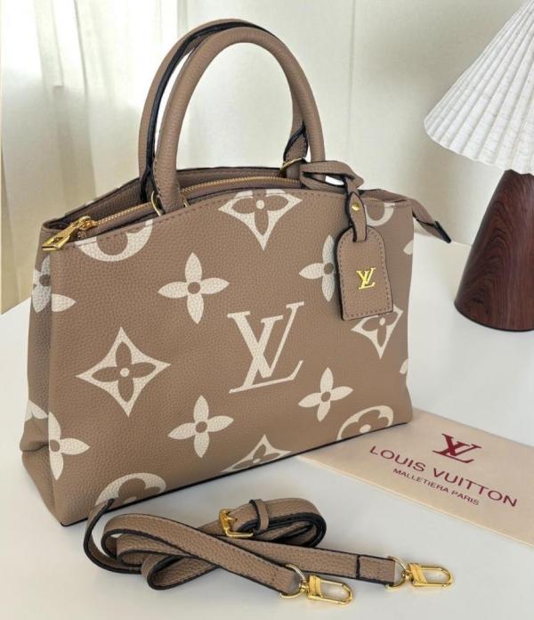 Petit palais biocolor monogram handbag with doublebox