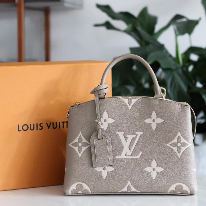 Petit palais biocolor monogram handbag with doublebox