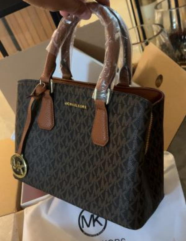 Mirror emilia logo mini tote bag with double box