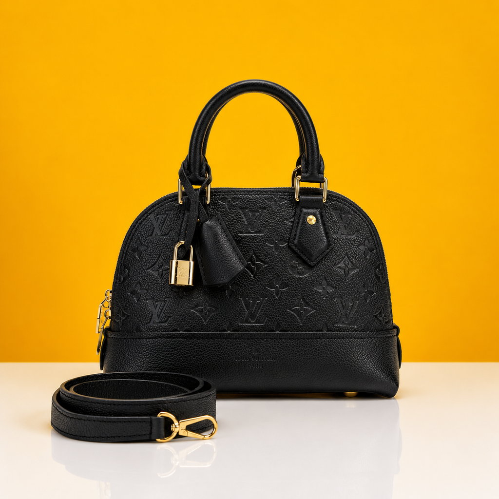 Alma bb embossed monogram with doublebox