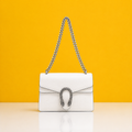 Dionysus large size white shoulder bag with doublebox