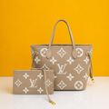 Neverfull monogram beige empreinte with doublebox