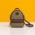 Multi-Function crossbody bag interlocking logo with doublebox