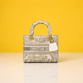 Lady embroidery gray bag with doublebox