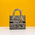 Lady embroidery black bag with doublebox