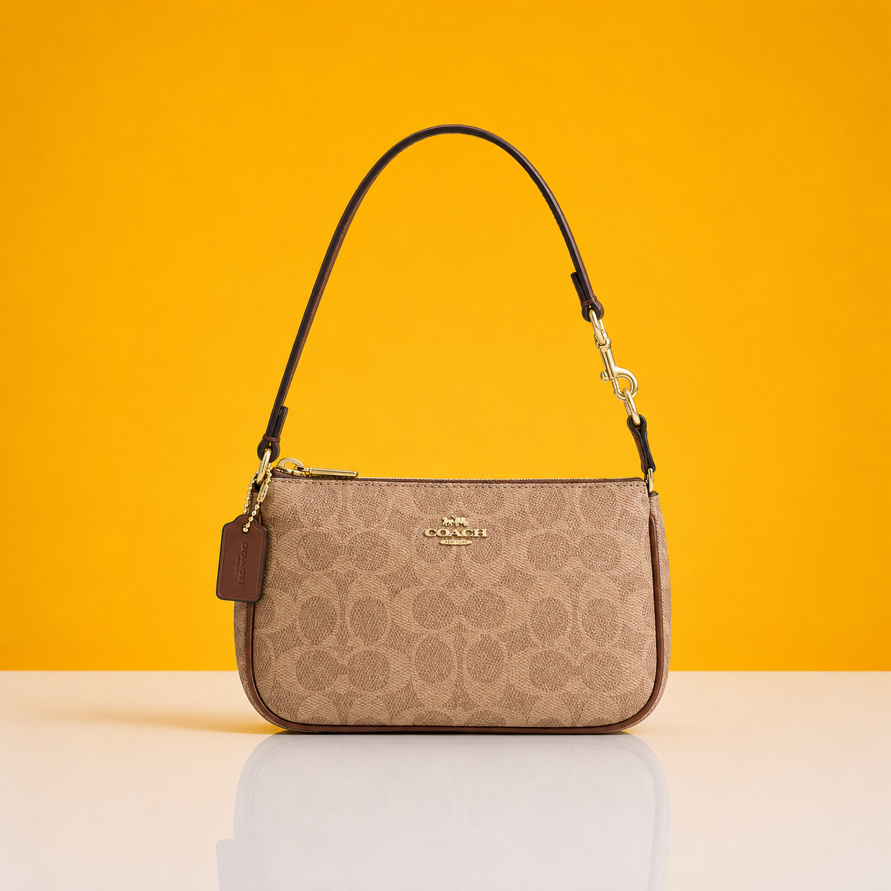 Messico signature sling bronze bag with box