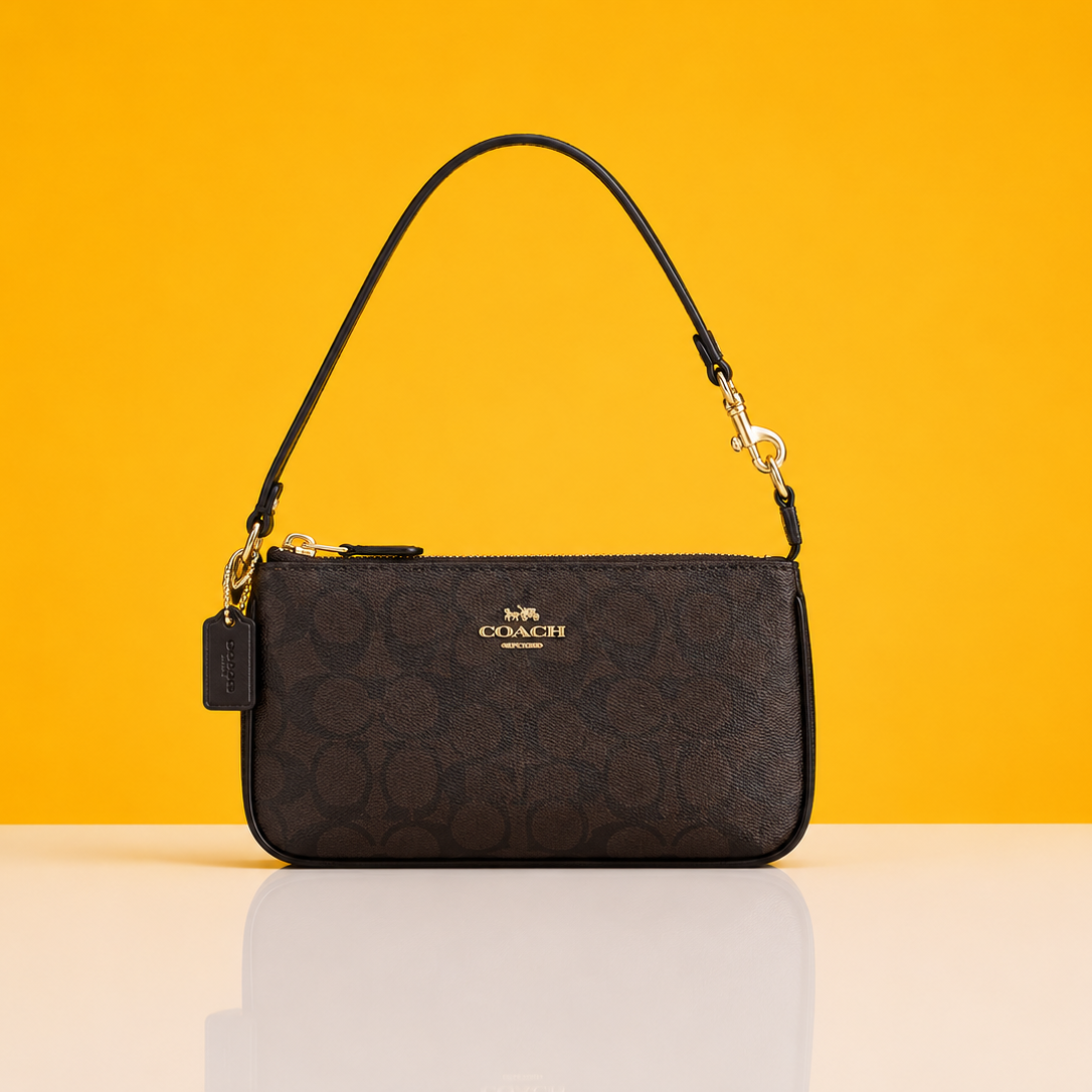 Messico signature sling brown bag with box