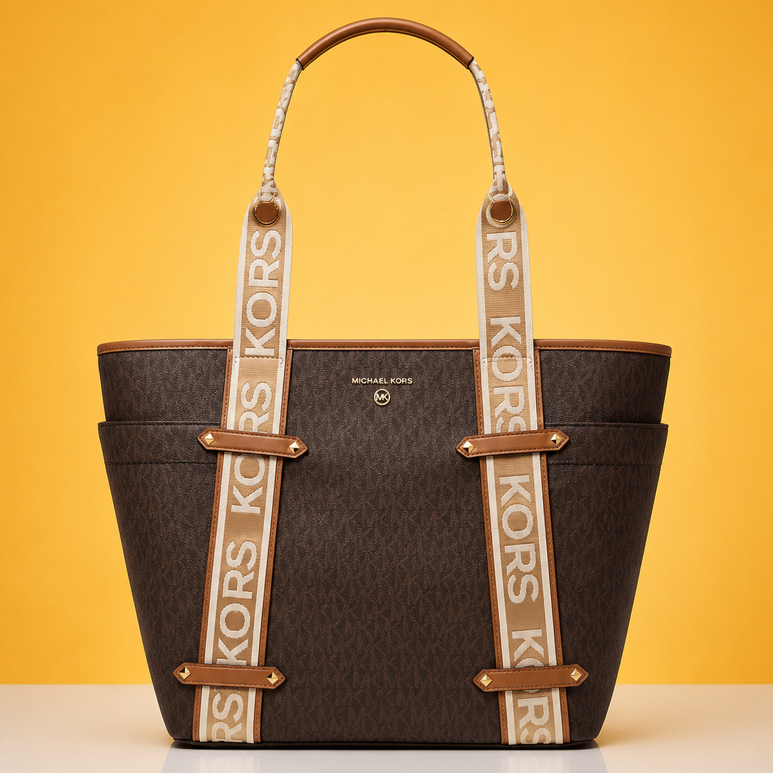 Maeve large brown tote bag with dust bag