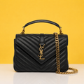 Collage black shoulder bag with original box & dust cover