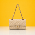 Premium quality beige jumbo sling bag with box