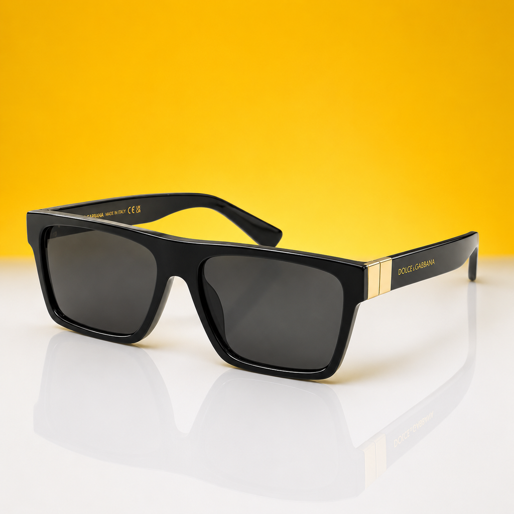 Unisex black&gold sunglasses 6164