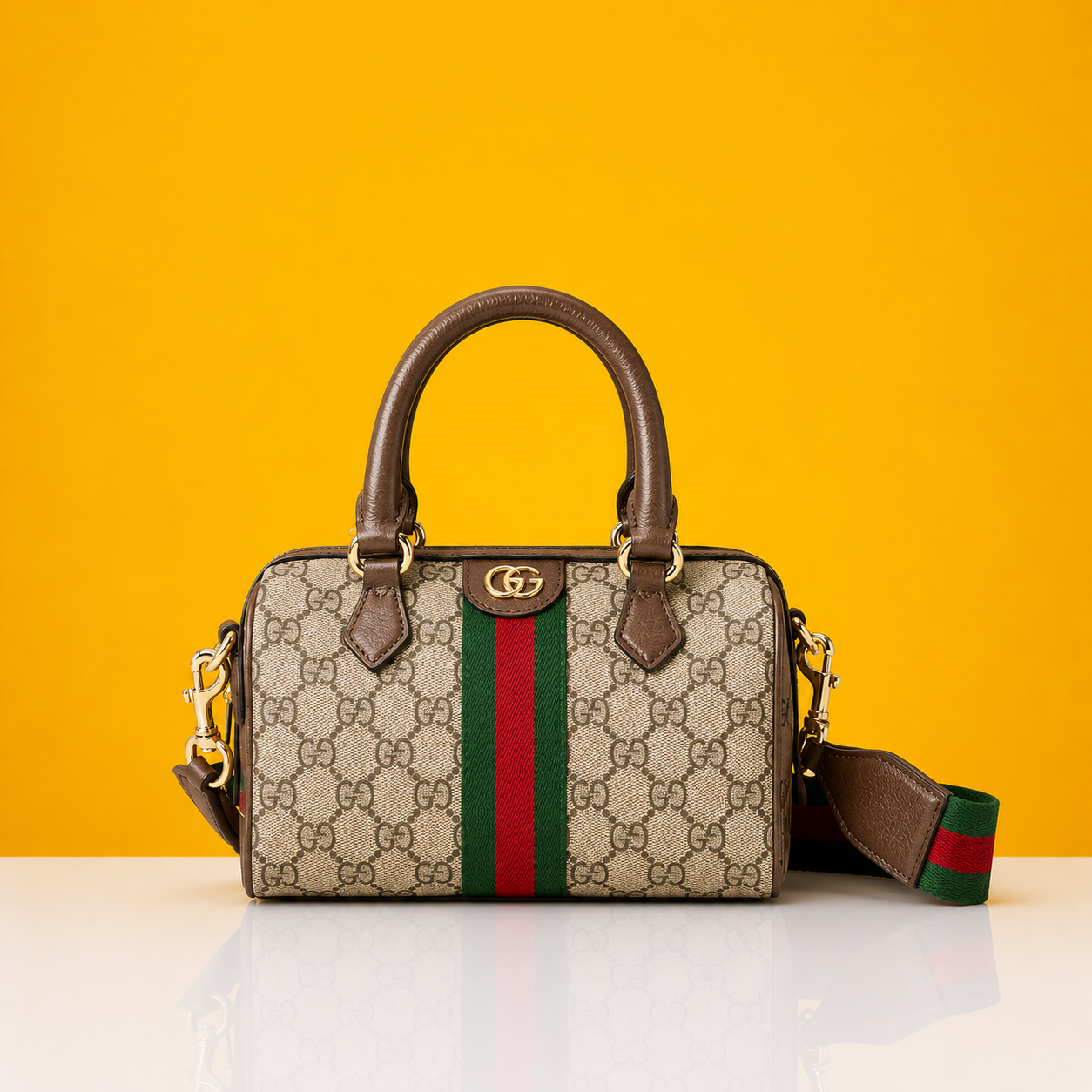 Ophidia speedy handbag with dust cover