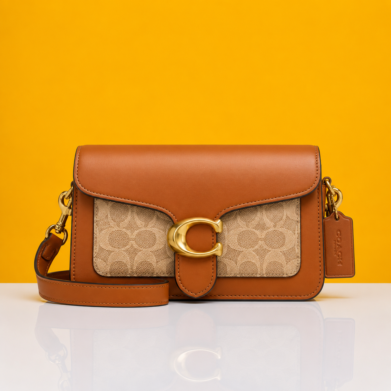 Tabby bronze shoulder bag with box