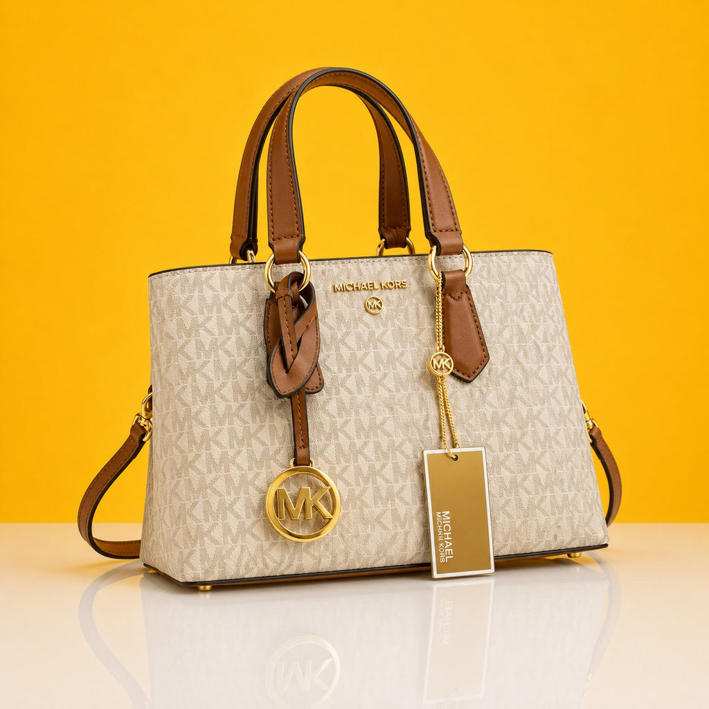 Premium quality white speedy bag with box