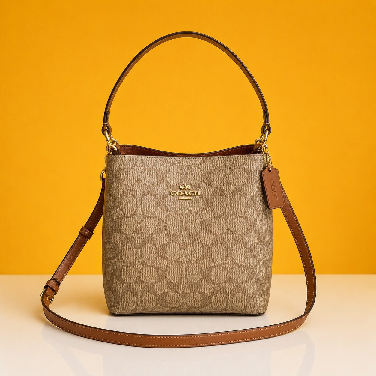 Premium quality bucket brown bag with double box