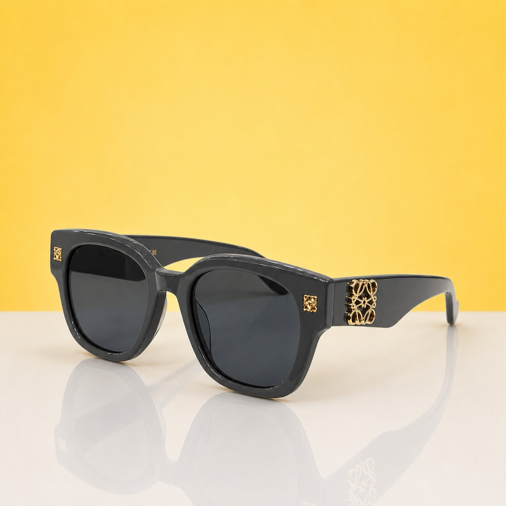 Unisex black sunglasses LW40148U