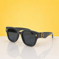 Unisex black sunglasses LW40148U