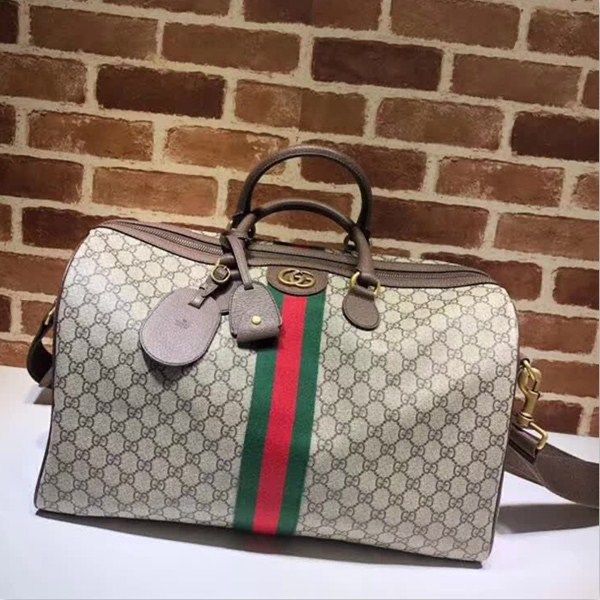 Duffle beige bag premium quality with dust cover