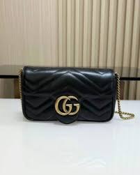 GG mini marmont black highend quality bag with doublebox