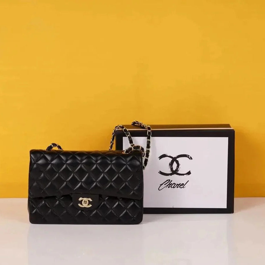 Premium quality black jumbo sling bag with box
