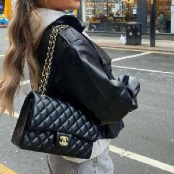 Premium quality black jumbo sling bag with box