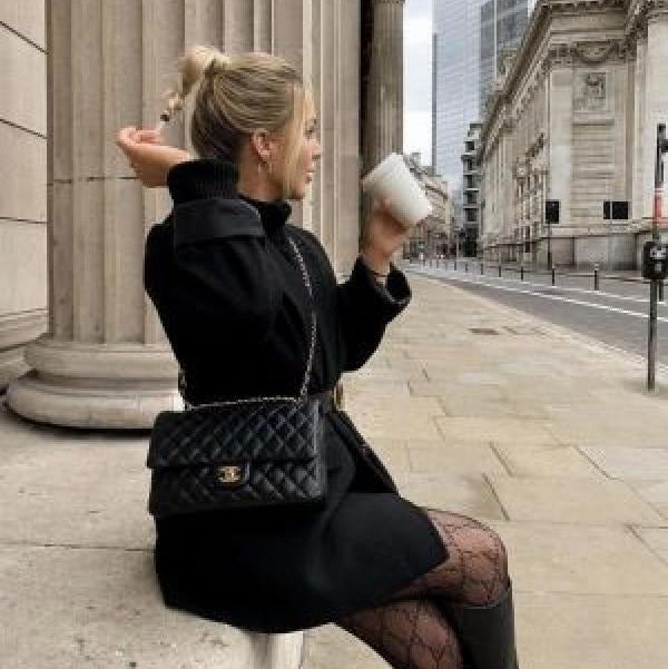 Premium quality black jumbo sling bag with box